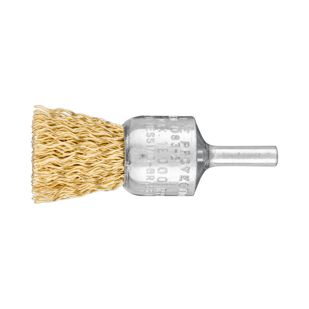 End brush crimped PBU dia. 20 mm shank dia. 6 mm brass wire dia. 0.50_40108168_43202002