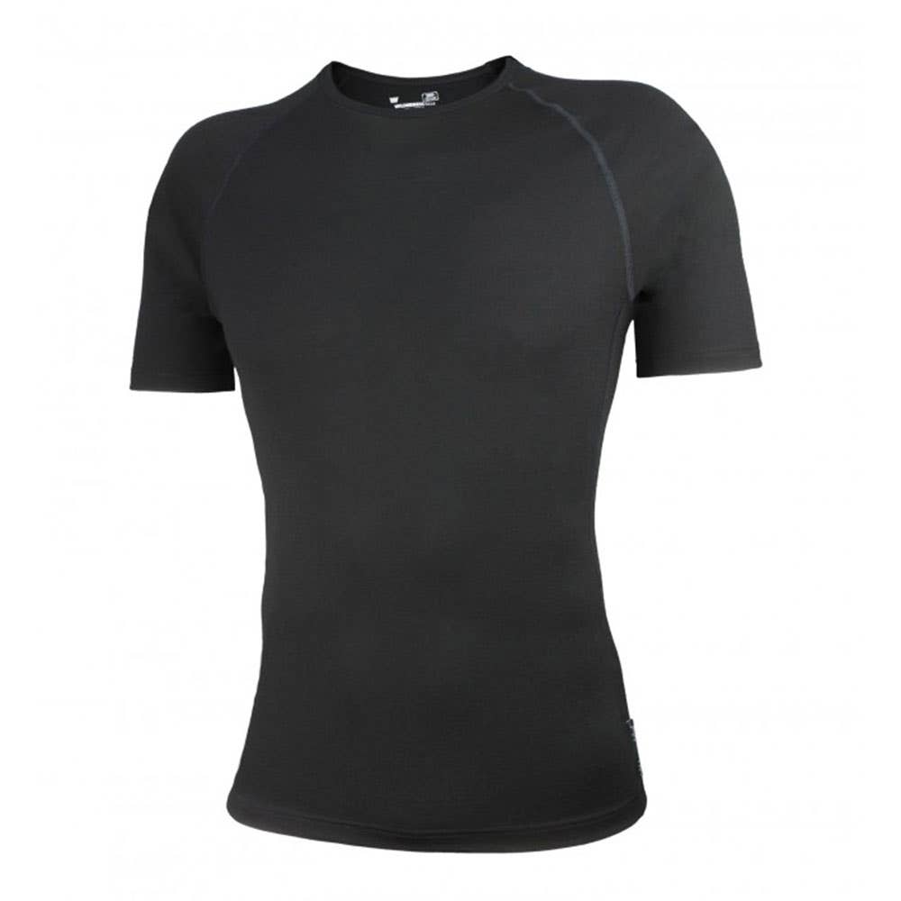 Shirt S/S Crew Base Layer Thermal Merino Mid 195 Black 2XL Wilderness Wear 40005107 U901-2XL