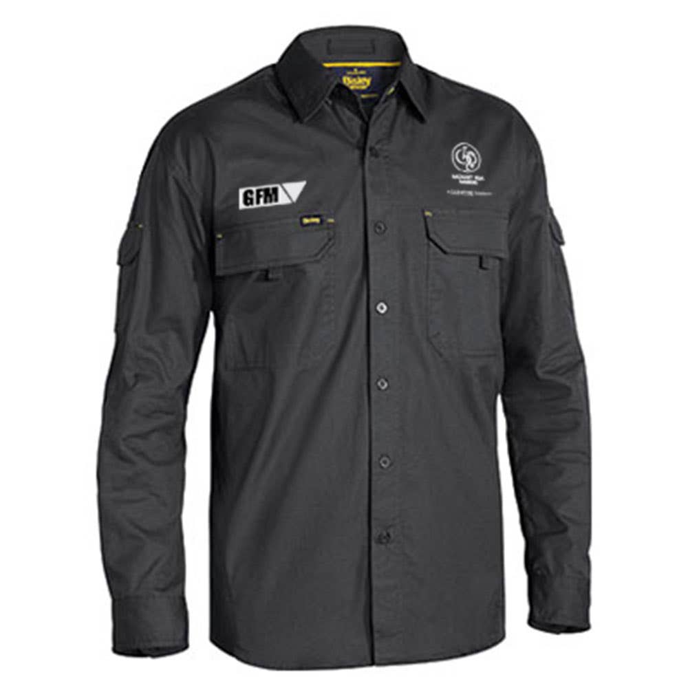 BS6414 X Airflow™ Cotton Ripstop Long Sleeve Shirt 150gsm Glencore GFM_BS6414GG