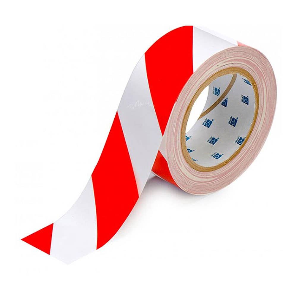 Tape Floor Marking Toughstripe Red/White 51mm X 30m Brady 40007997 872437