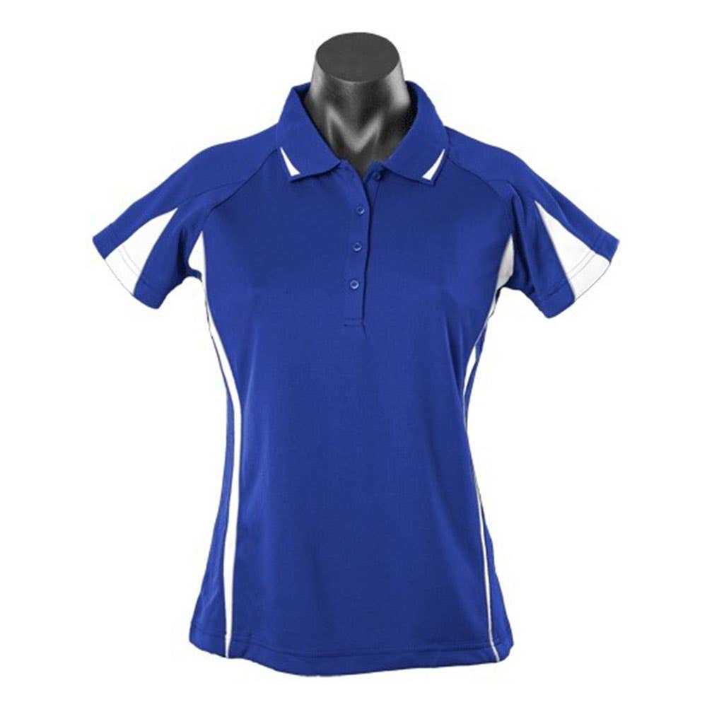 Shirt S/S Polo Womens Eureka Royal/White/Ash 10_400922_2304-ROY/WHT/ASH-10