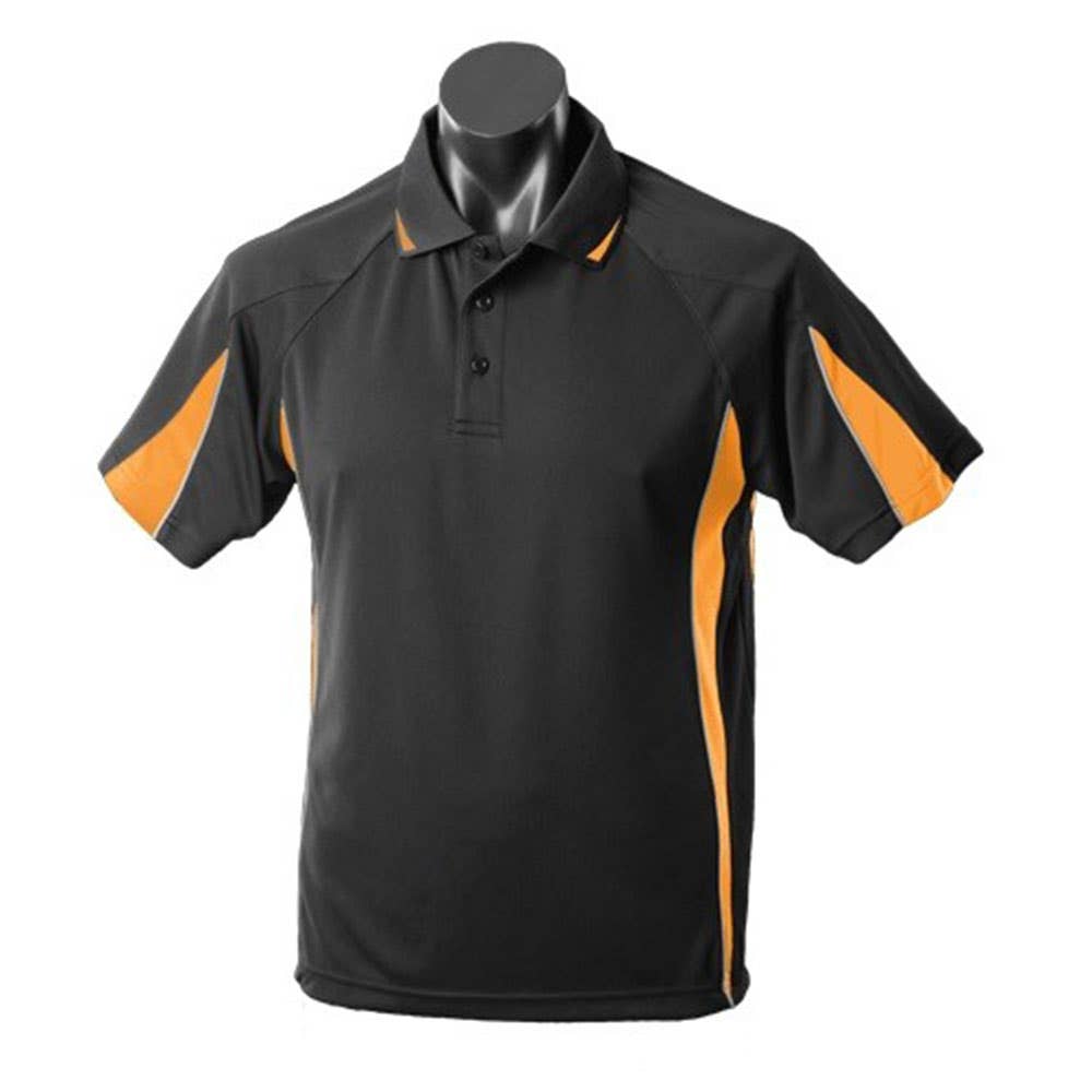 Shirt Mens Eureka Polo Black / Gold XL 402718 1304-BLK/GLD-XL
