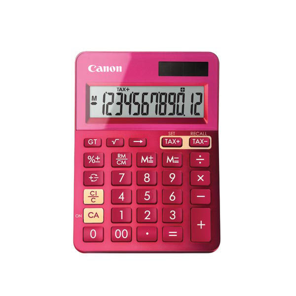 Canon Calculator LS123KM 12 Digit Desktop Metallic Pink_410152207_LS123KMPK