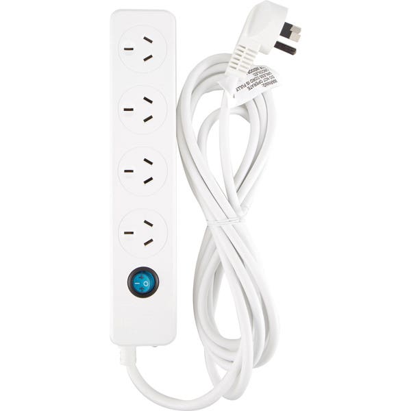 Jackson Powerboard 4 Outlet 300352 3M Cord White 1031437 JPT4113