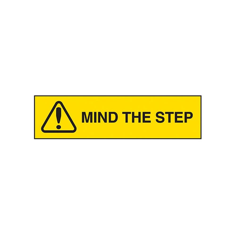 OVERHEAD SIGN MIND THE STEP SS 350 X 90 842854 415130 842854