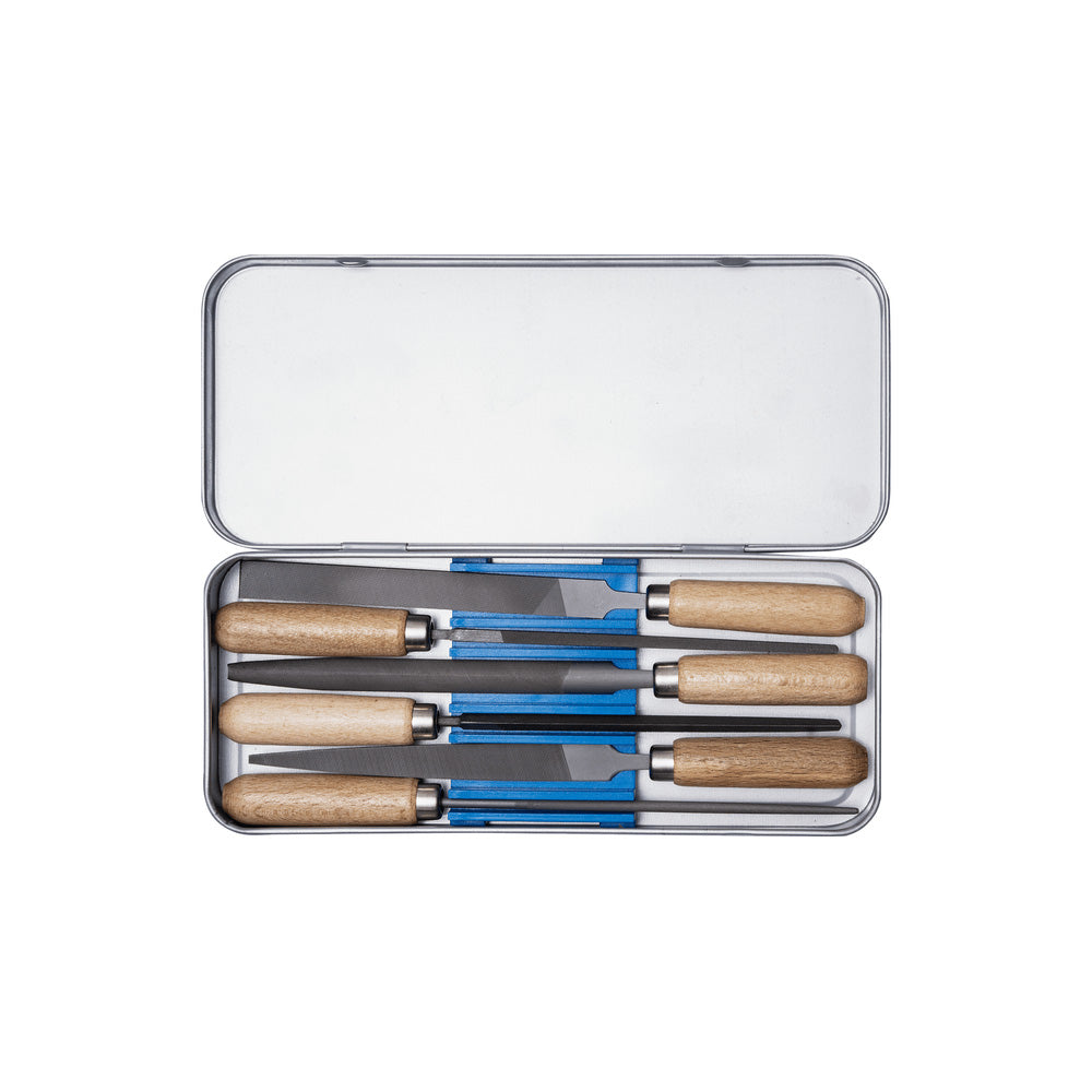 Key file set w/wooden handle 6-piece 100mm cut 2 delicate filing (265 K)_40107507_11700265