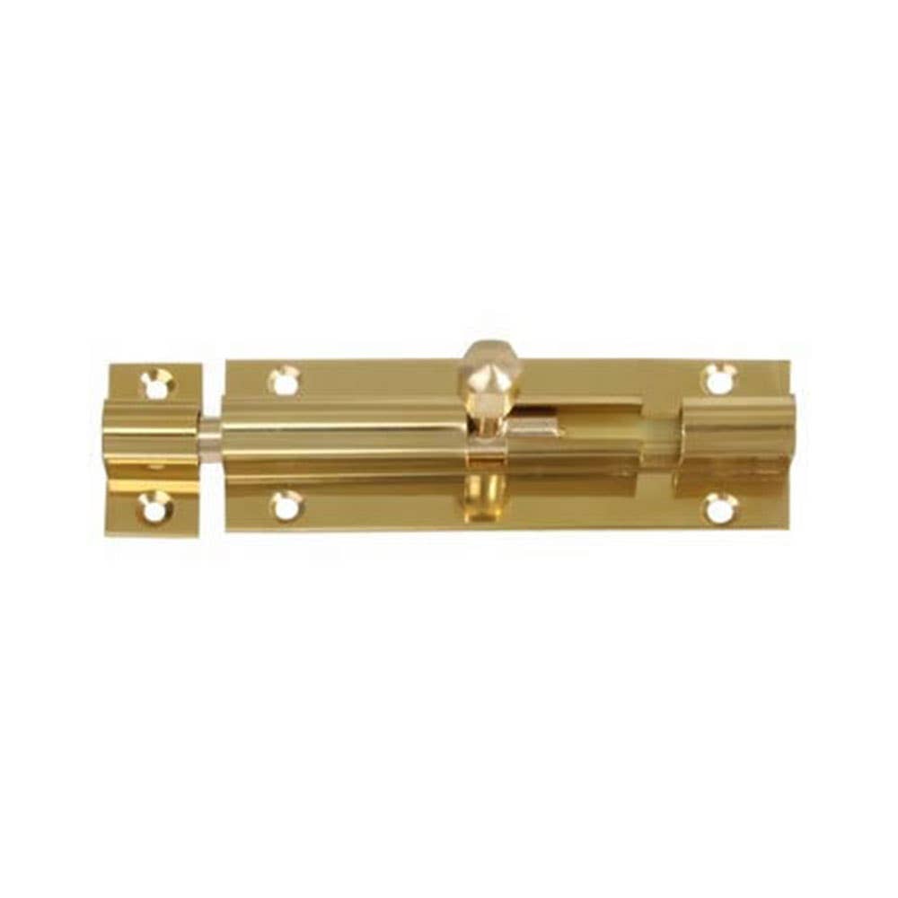 Barrel Bolt Brass 100mm 652X100PB Notchka 4241010 652X100PB