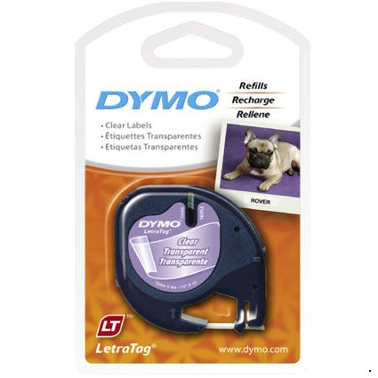 Dymo Tape Letratag Gloss 12mm X 4m Clear 16952_22905700_52037