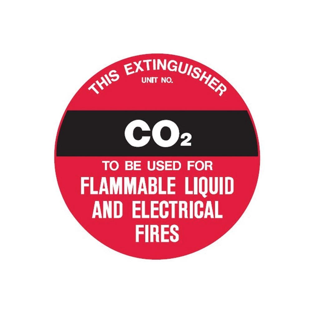 200D Fire Ext Signs Co2 Poly 433831 832899