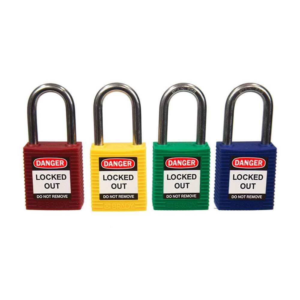 Brady Stainless Steel Safety Padlock KD Red 872390 447208 872390