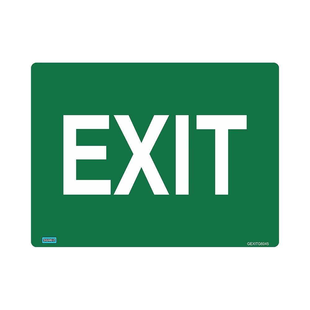 Sign EXIT 650 X 400mm Metal_449457_GEXIT6045M
