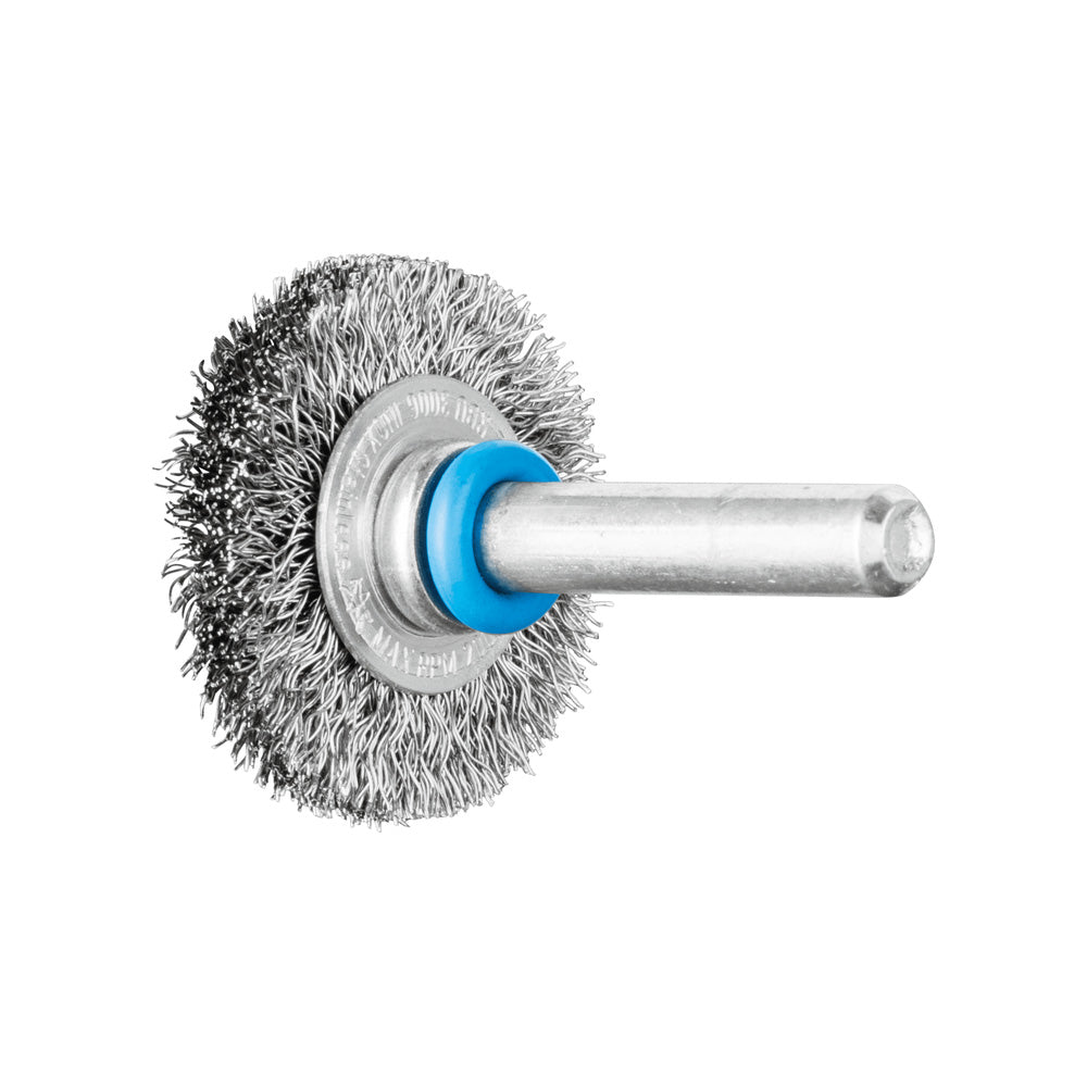 POS wheel brush crimped RBU 30x6 mm shank 6 mm stainless steel wire 0.20_40108189_43701006