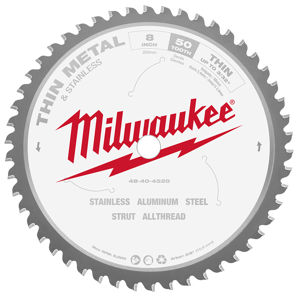 Milwaukee 203mm 50t Thin Metal Blade 469553 48404520