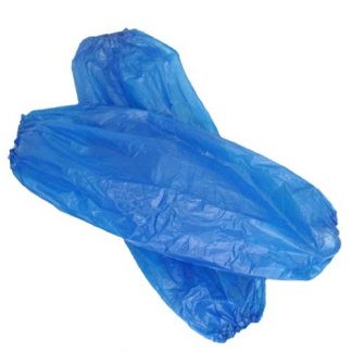 59-201 Disposable Polyethylene Protective Sleeves Blue One Size Pk 2,000 90110133 59-201