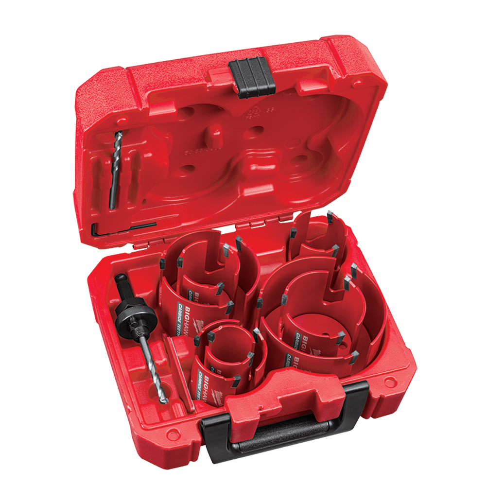 BIG HAWG with Carbide Teeth Hole Saw 10-Piece Kit For General Purpose 47500489 49569298