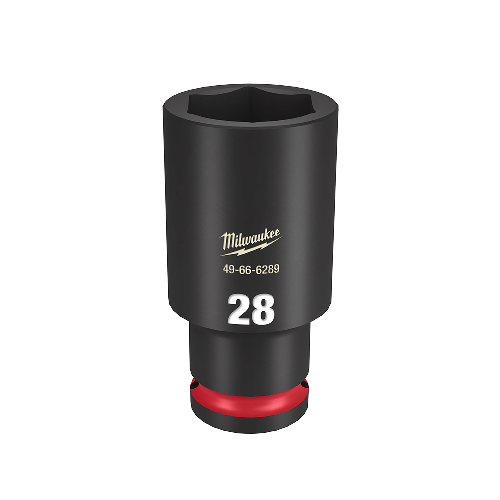 SHOCKWAVE 1/2'' Drive 28mm Deep 6 Point Impact Socket 47501026 49666289