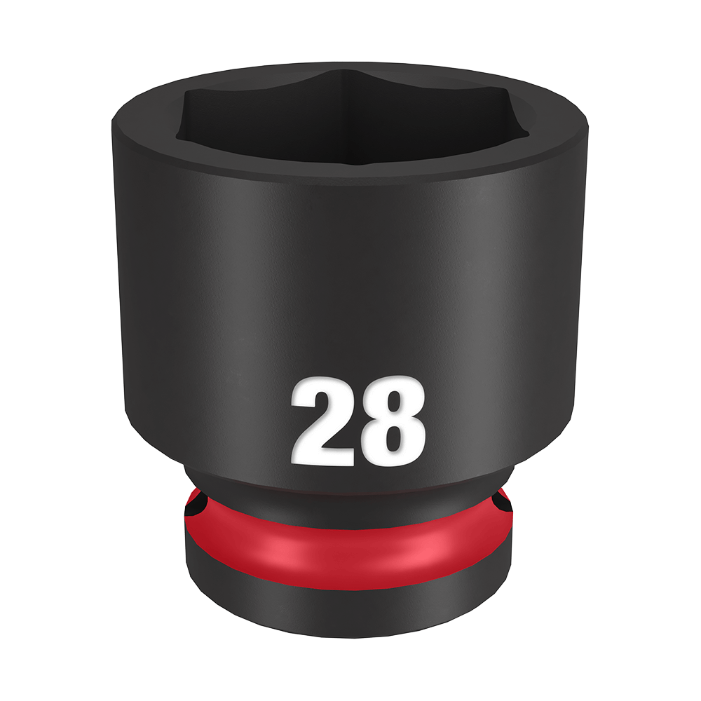 SHOCKWAVE 1/2'' Drive 28mm Standard 6 Point Impact Socket 47501027 49666260