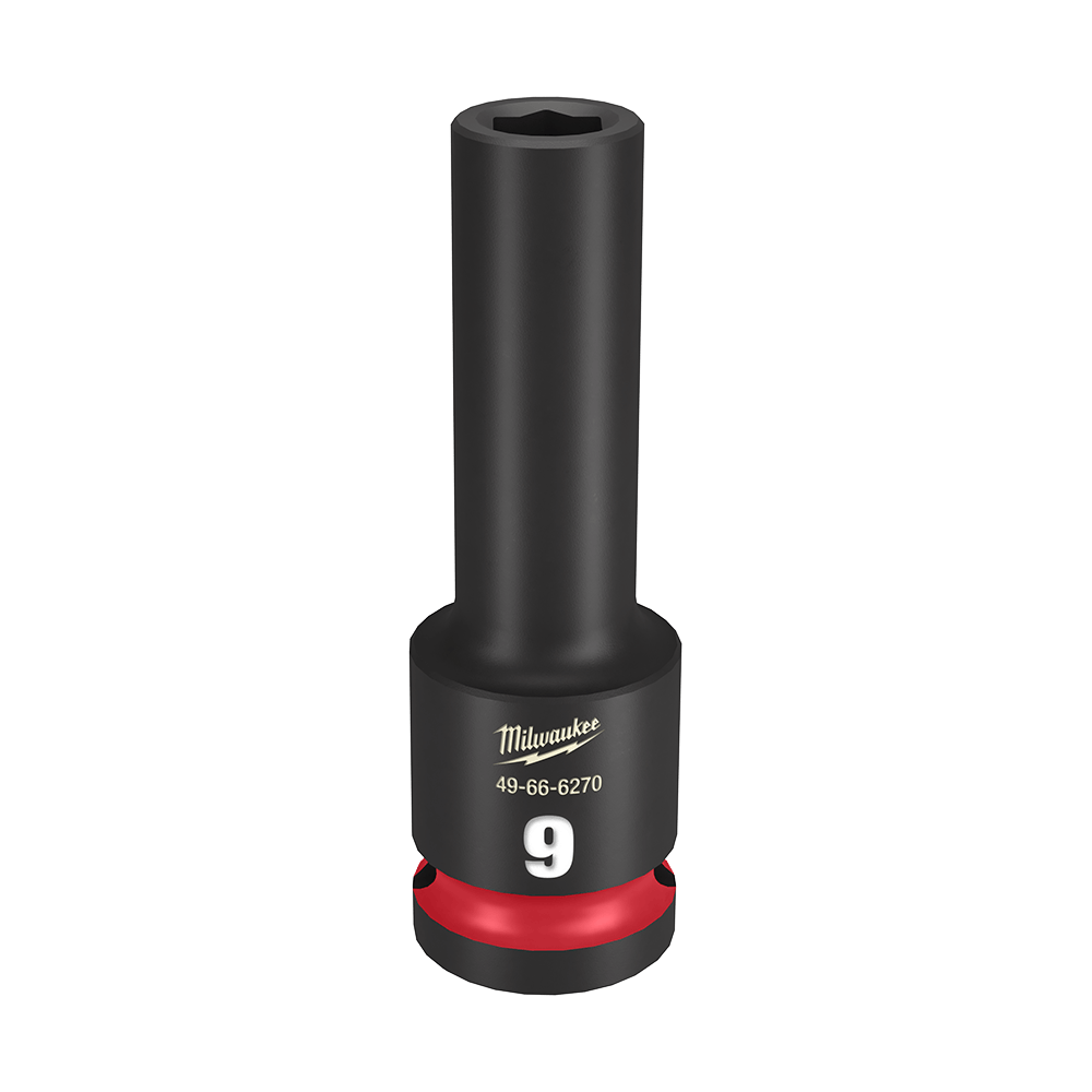 SHOCKWAVE 1/2'' Drive 9mm Deep 6 Point Impact Socket 47501060 49666270