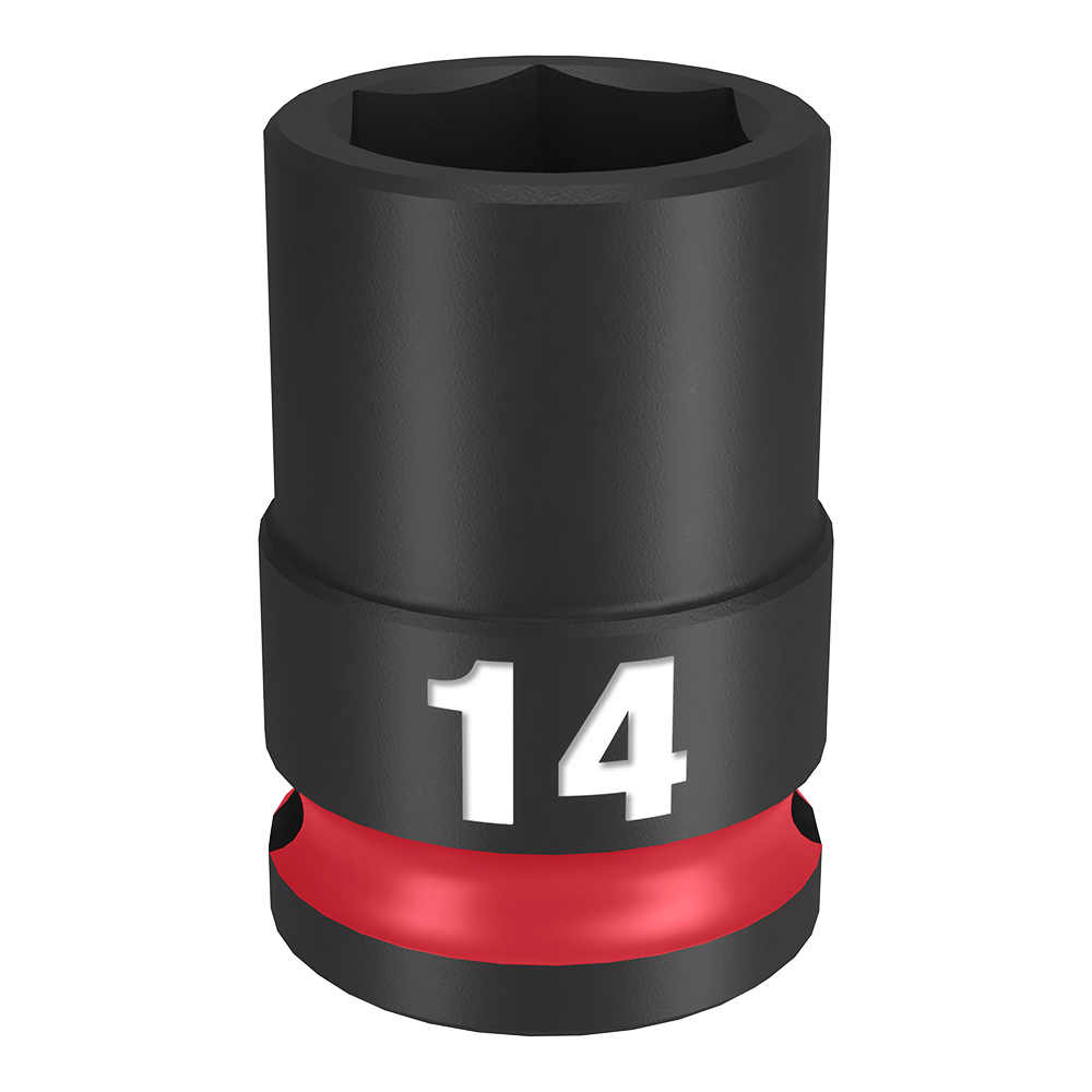 SHOCKWAVE 3/8'' Drive 14mm Standard 6 Point Impact Socket 47501162 49666138