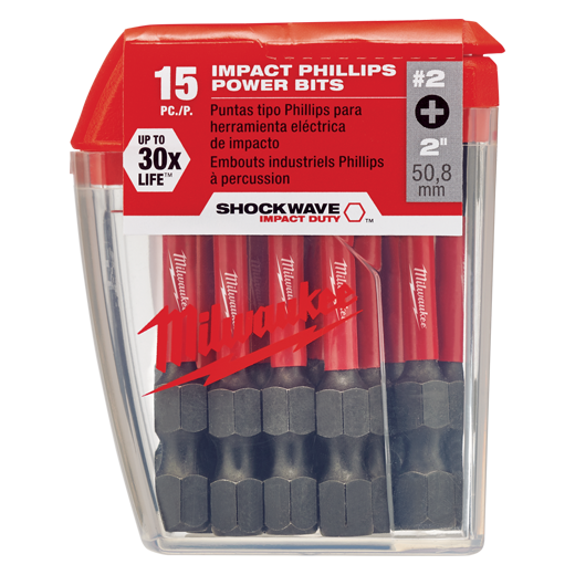 SHOCKWAVE Power Bit Phillips #2 50mm (2'') Pkt 15 47501237 48325004