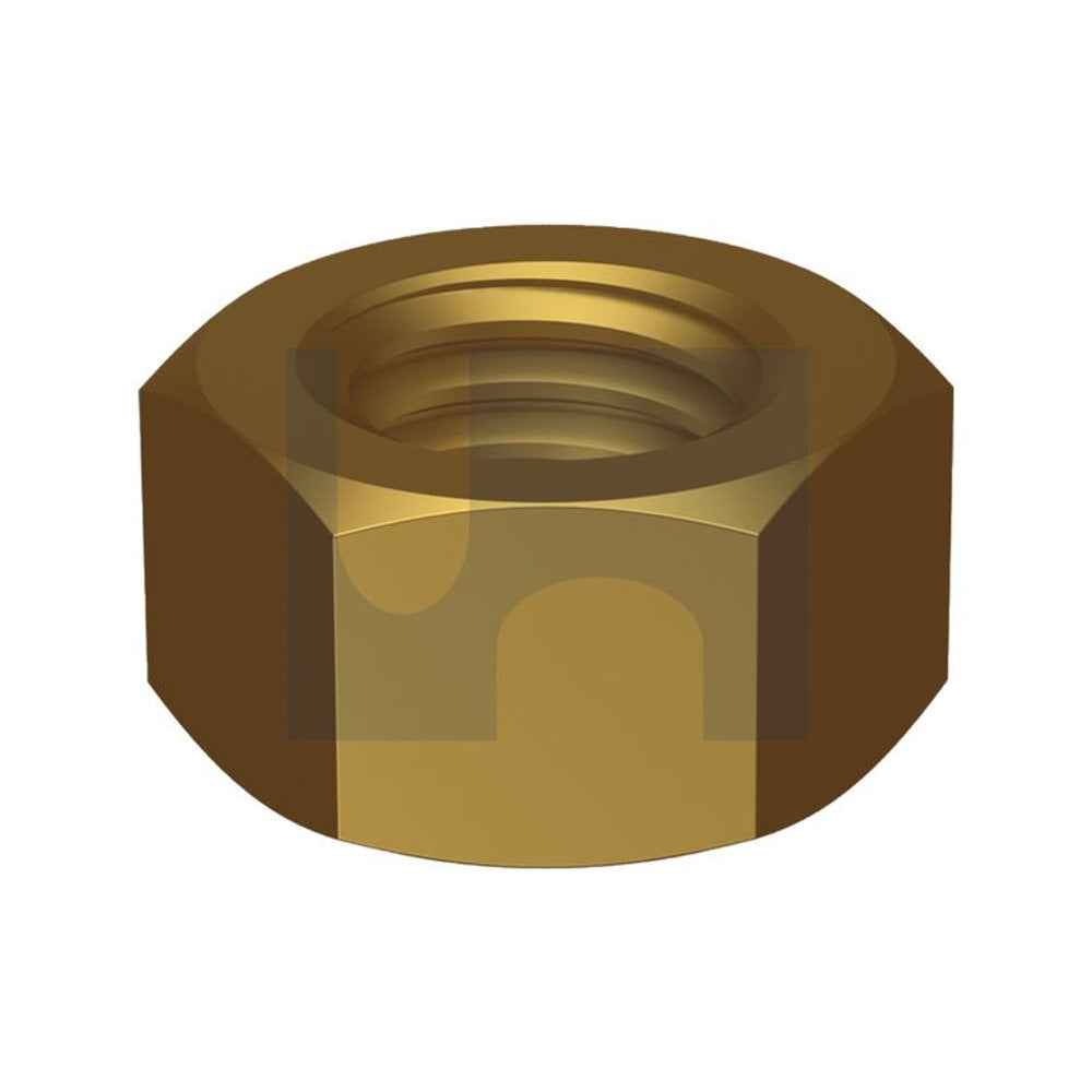 Unc Hex Nut Brass Hec/Brass 1/2'' Unc - Pk 100_40093429_NHBRPC050