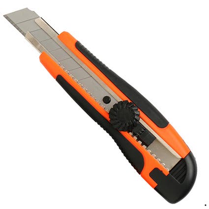 Marbig Cutter Knife Heavy Duty 975170B Wheel Lock New Yellow And Blue 38304600 975170B