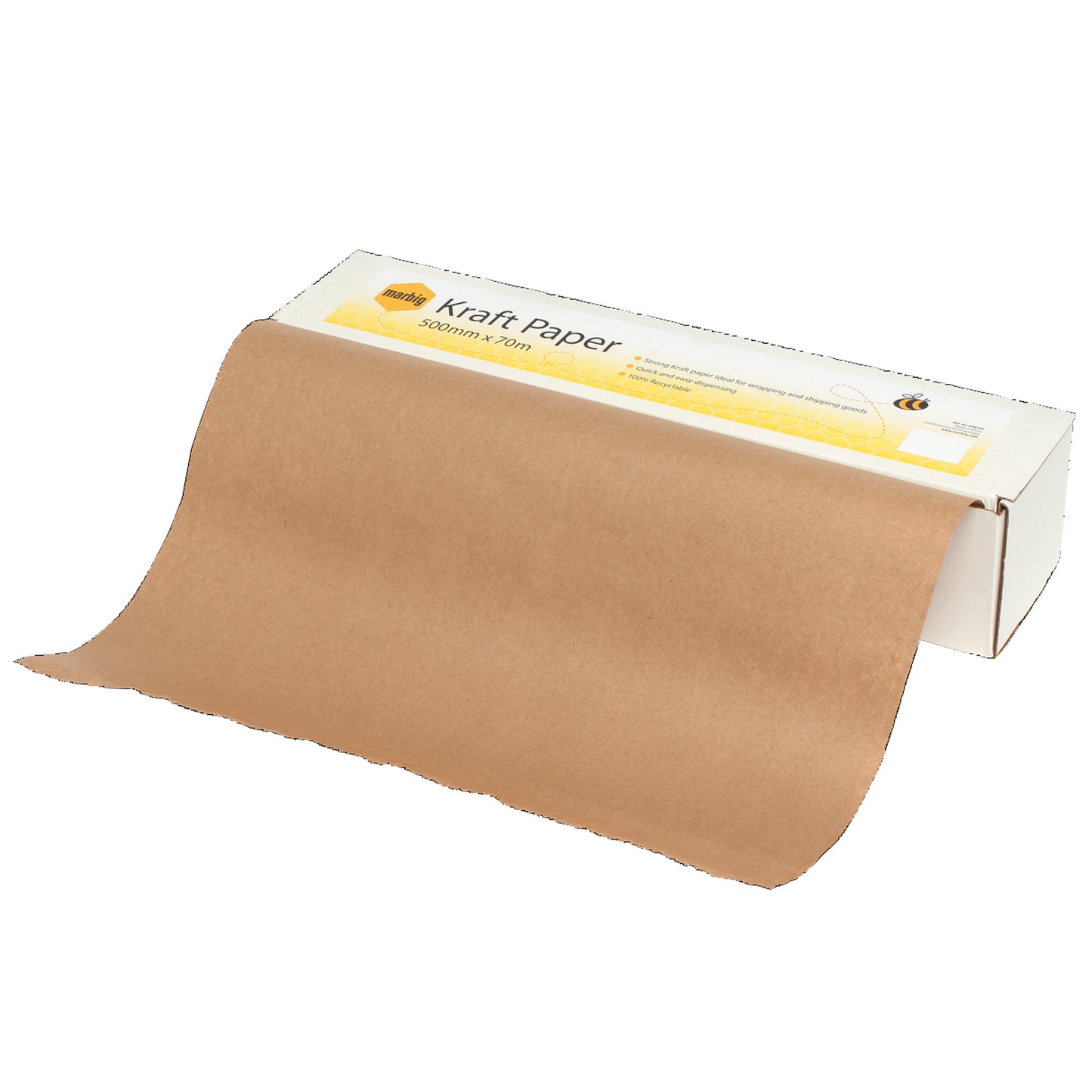 Marbig Kraft Paper Dispenser With Kraft Paper Roll 500mm X 70M_510040000_848100