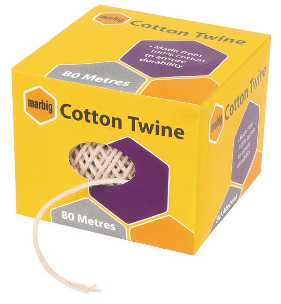 Marbig Twine Cotton Natural 80M 520301100 845601A