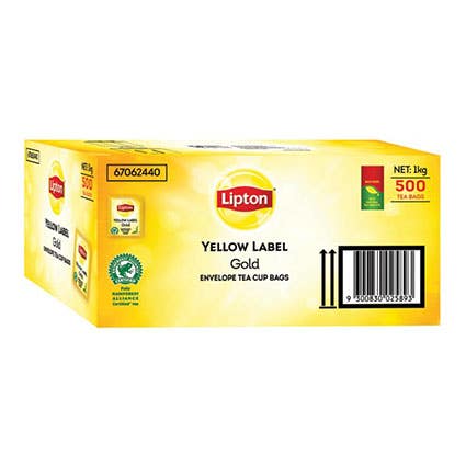 Lipton Tea Cup Enveloped Bags Yl Gold 500S 1040486 111042353