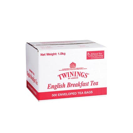 Twinings Tea Bags English Breakfast 1Kg Box 500 1040496 80067
