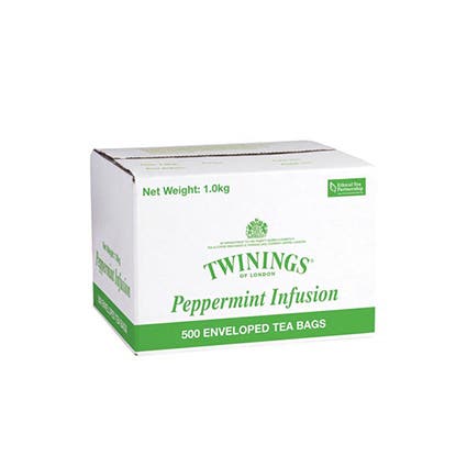 Twinings Tea Bags Pure Peppermint Teabags 1Kg Box 500 1040498 80065