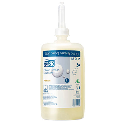 Tork Liquid Soap 042041 Oil And Grease S1 1L Box 6_530370100_420401