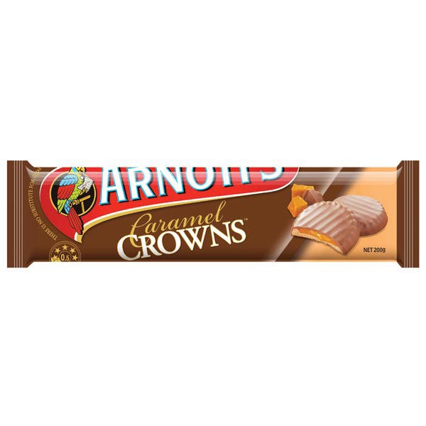Arnotts Biscuits Chocolate Caramel Crowns 200g 87000078 208310