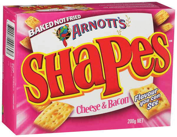 Arnotts Biscuits Shapes Cheese And Bacon 180g_87000137_983252
