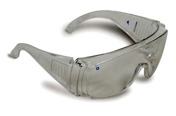 Prochoice Safety Glasses Visitor Wear Impact 99.9% Uv Medium Clear 530940400 P3000