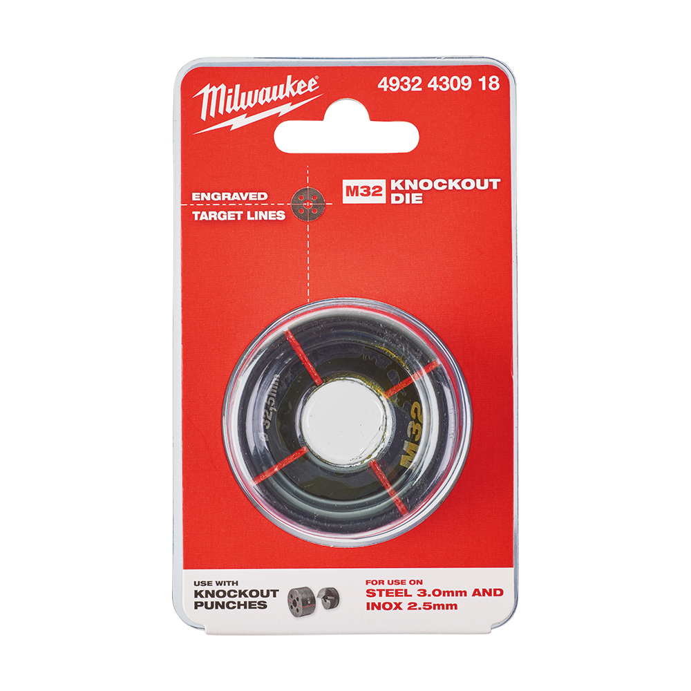 Milwaukee Knockout Die 32mm 534412 4932430918