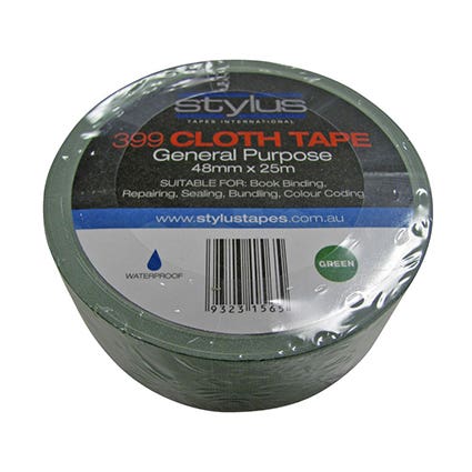 Stylus 399 Cloth Tape Waterproof 48mmx25M Green 38977015 2805