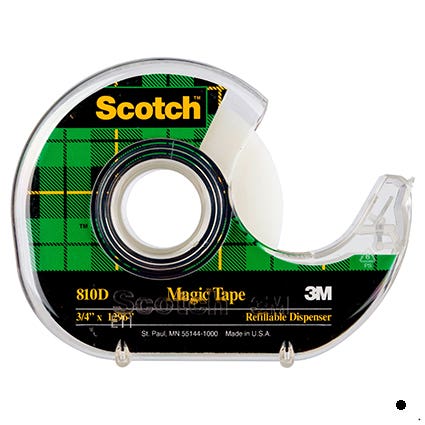 Scotch Magic Tape 810 19mmx32.9M In Dispenser 38935000 SCT70016059167