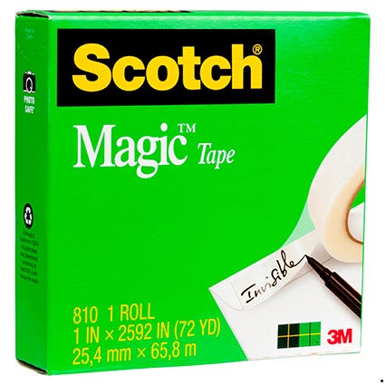 Scotch Magic Tape 810 25.4mmx65.8M 38938000 SCT70016014444