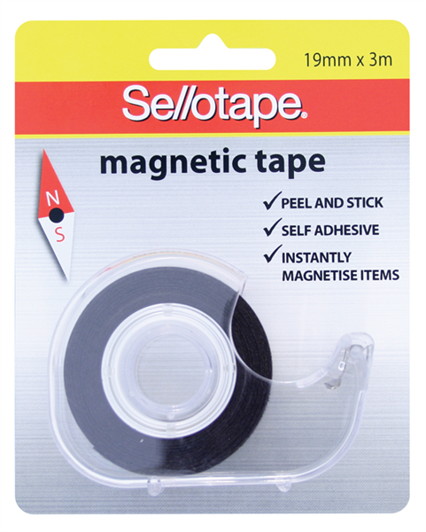 Sellotape Magnetic Tape 19mm X 3M Clear 535038400 32974