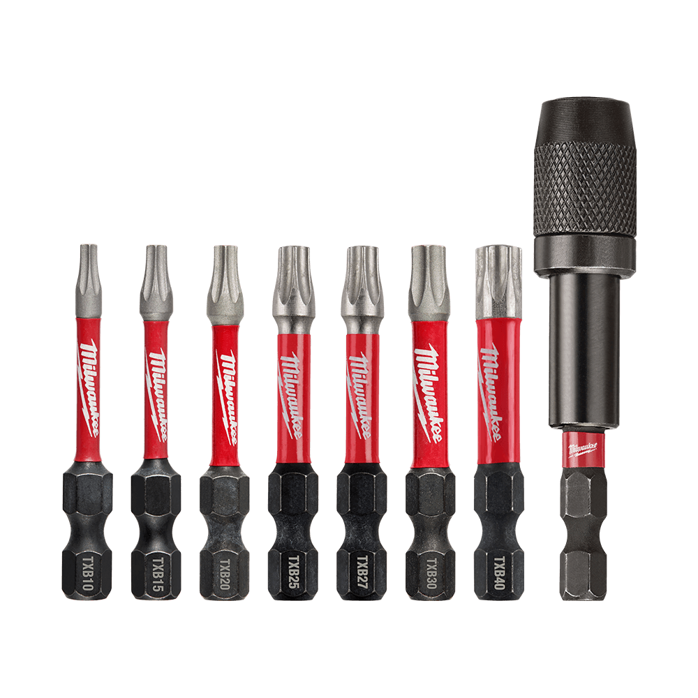 Shockwave Power Bit Security Torx 50mm (2) 8 Piece Set Milwaukee 556808 48324689