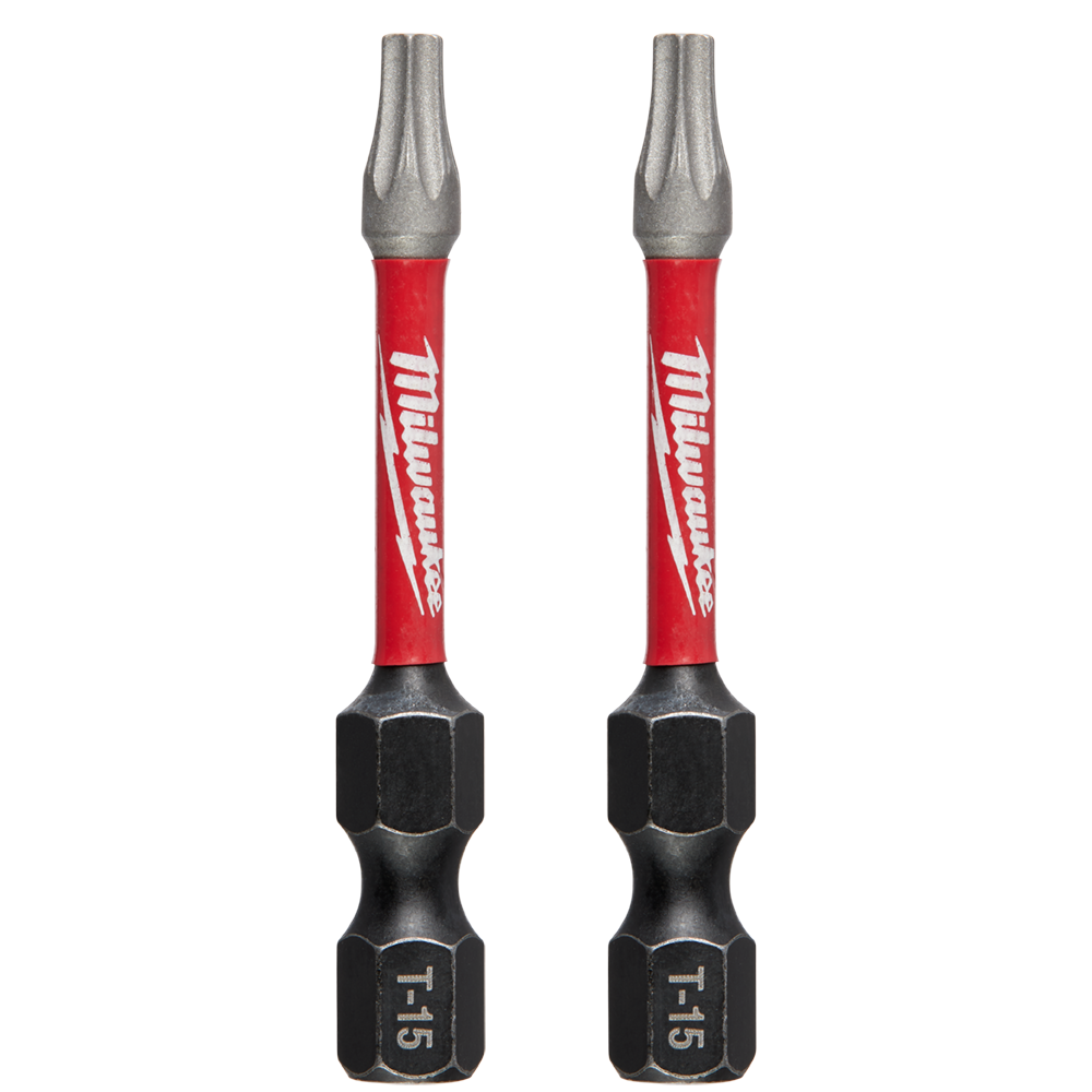 Milwaukee SHOCKWAVE 48324983 Power Bit Torx - T15x50mm - (2) - Pack Of 2 583695 48324983