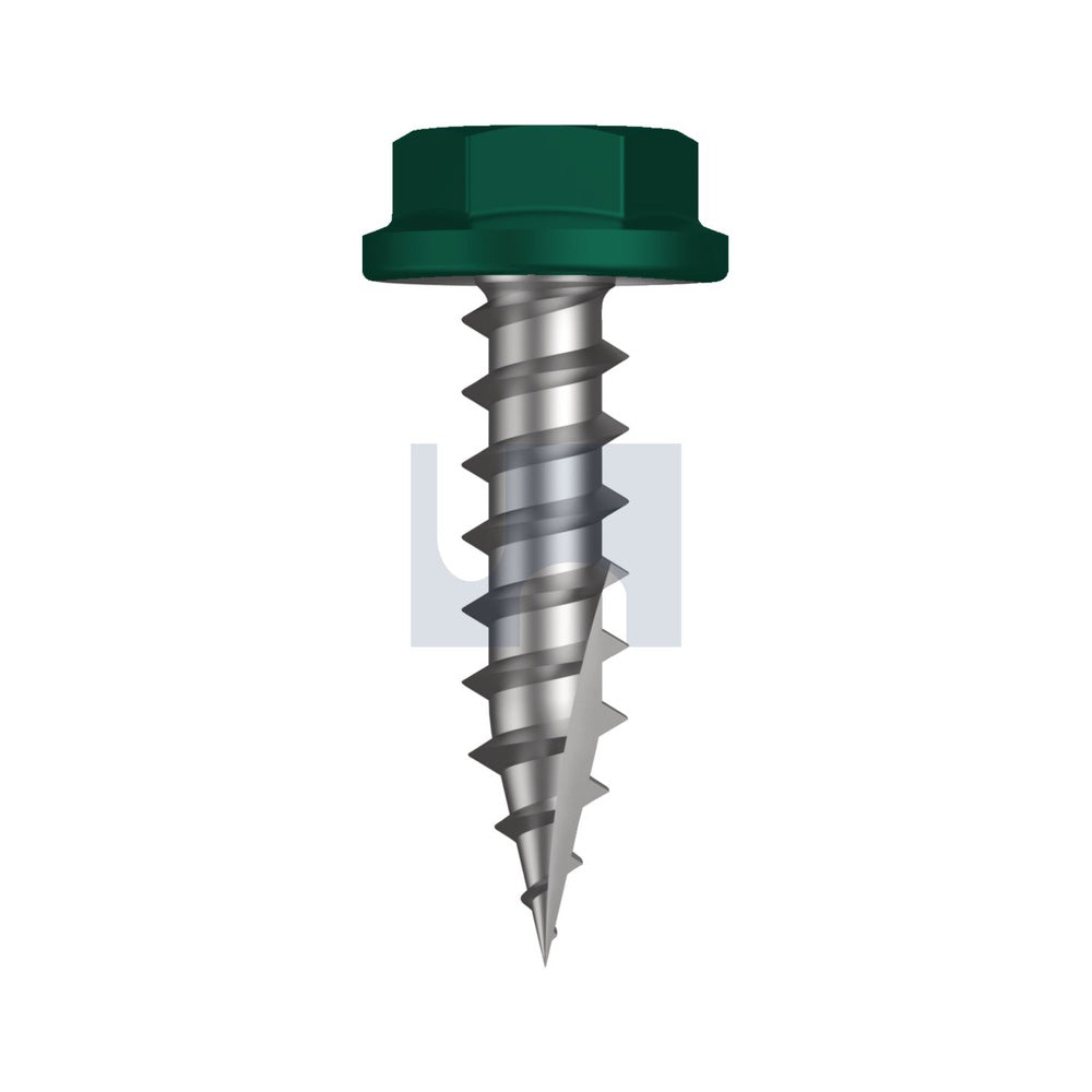17 Flg Hex Hd Cottage Green (Permanent) -Cl4 As3566 #10-12 20 - Pk 1000_40094437_TCGW4FH1012020