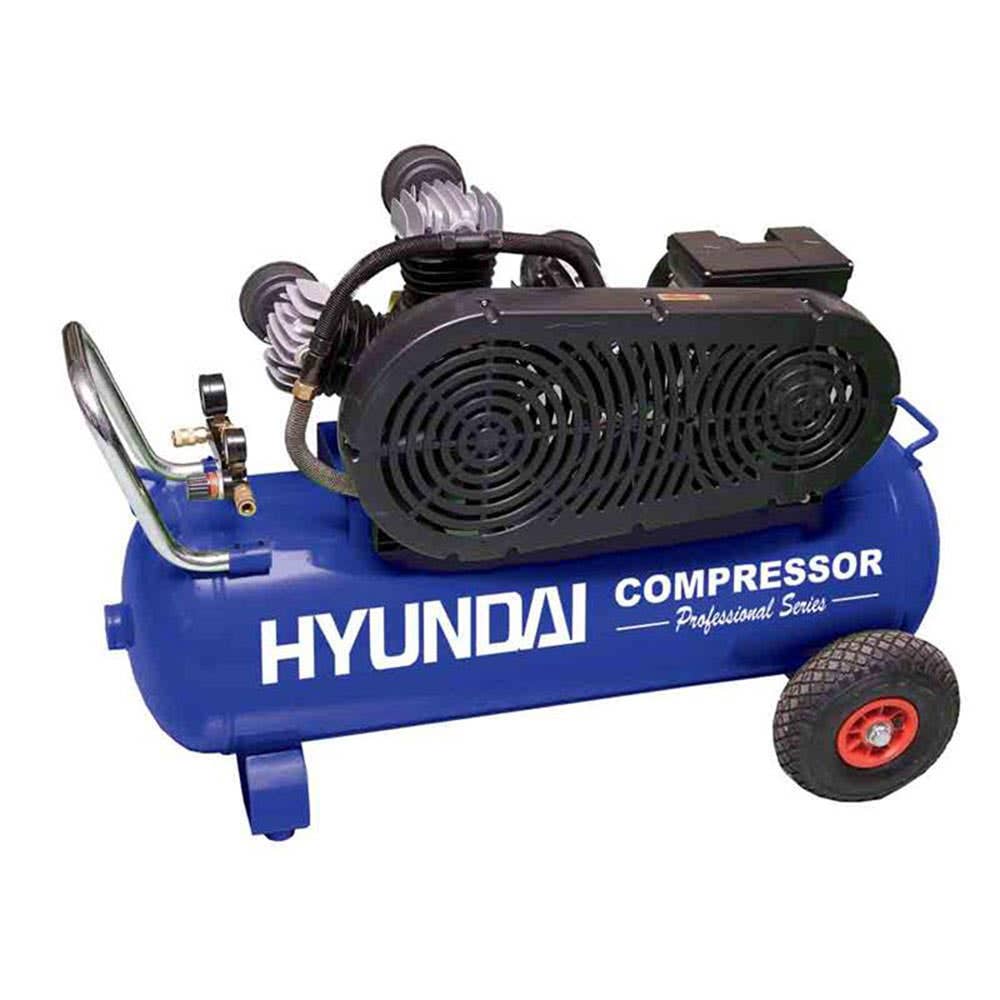 Compressor Air 3.0hp 100L Tank Single Phase Belt Driven Hyundai 60012924 HYLB3017