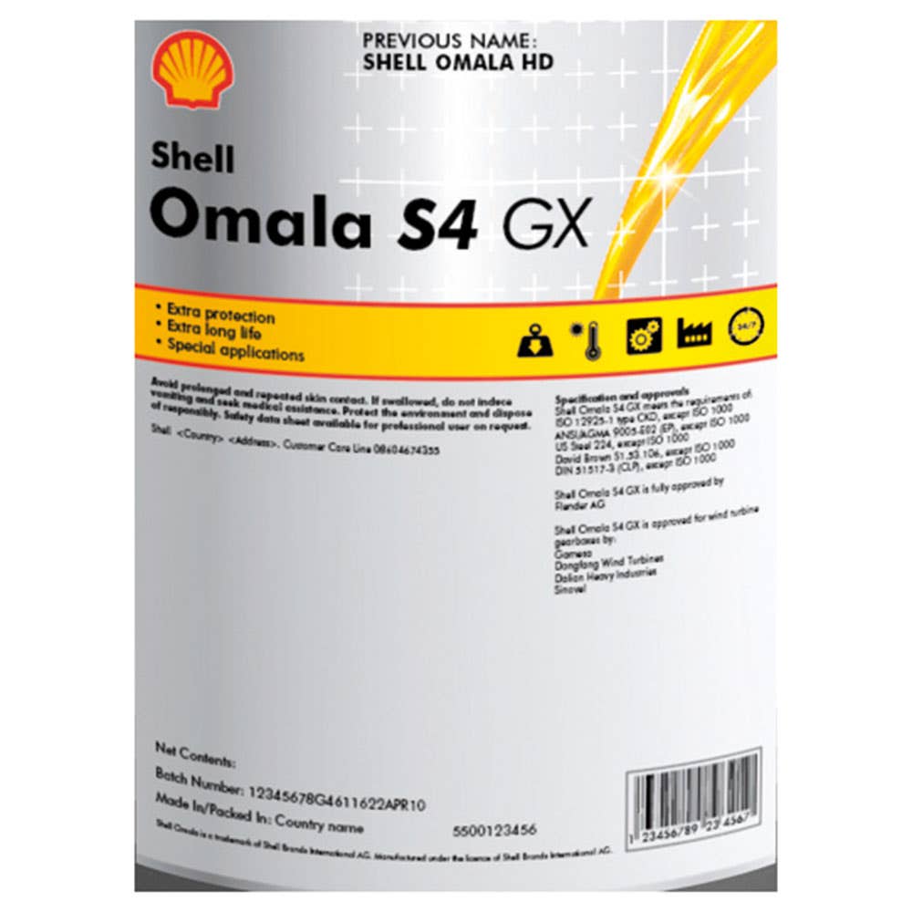 Gear Oil Omala S4 GX 220 209L Shell 60013275 300011323