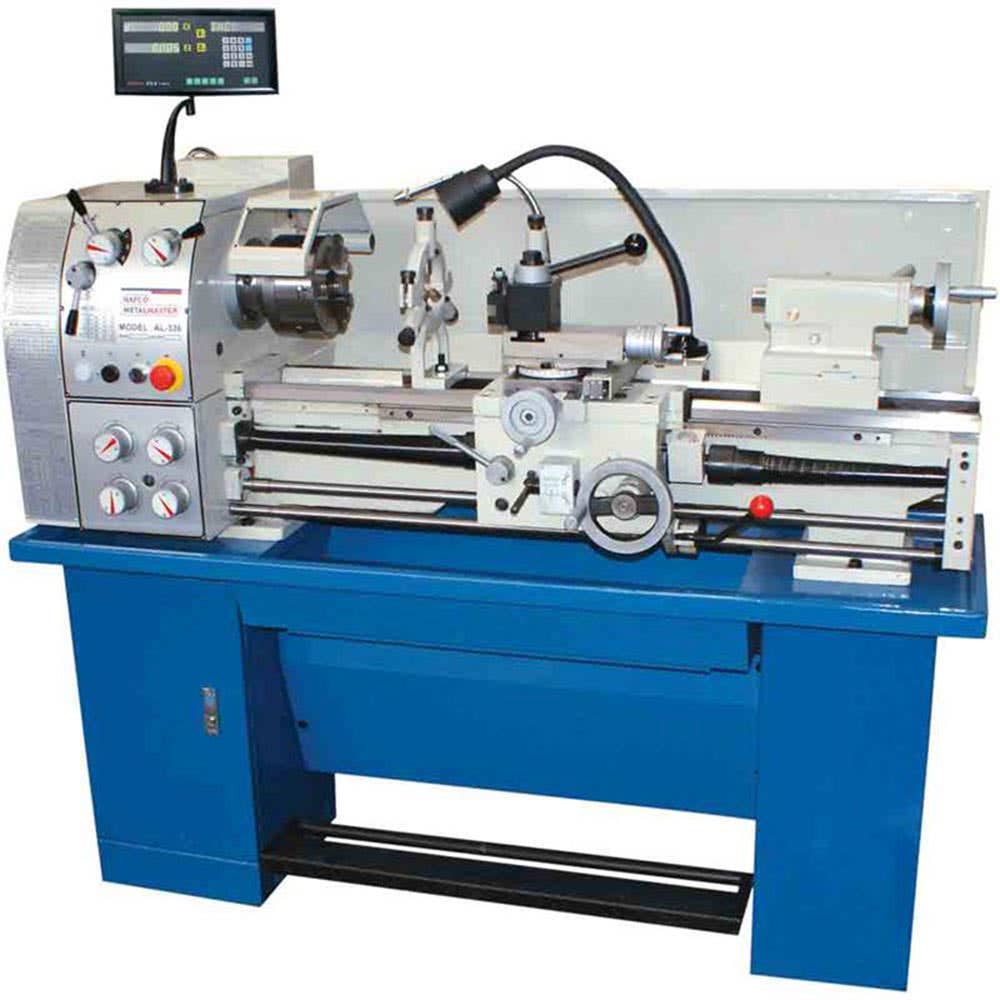 Lathe Geared Head 2 Axis Digital Readout 300 x 900mm 2hp Al-336D Hafco 60021107 L682D