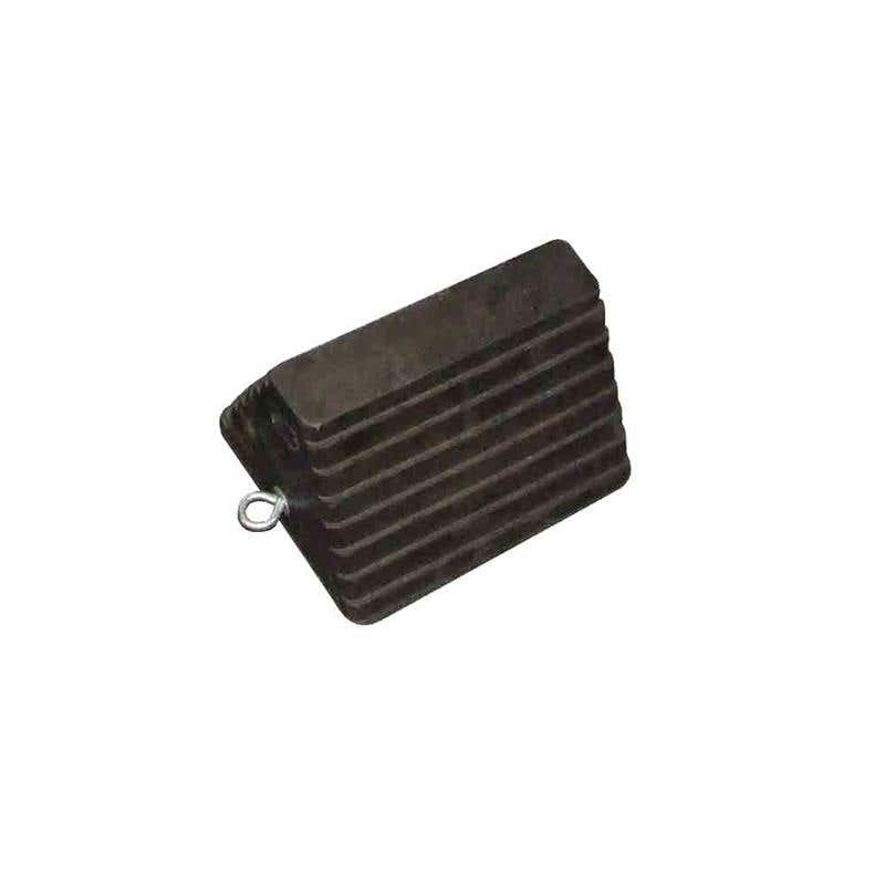 Chock Wheel Rubber Black Small 205 x 130mm 60017649 REWHEELCHOCKSML