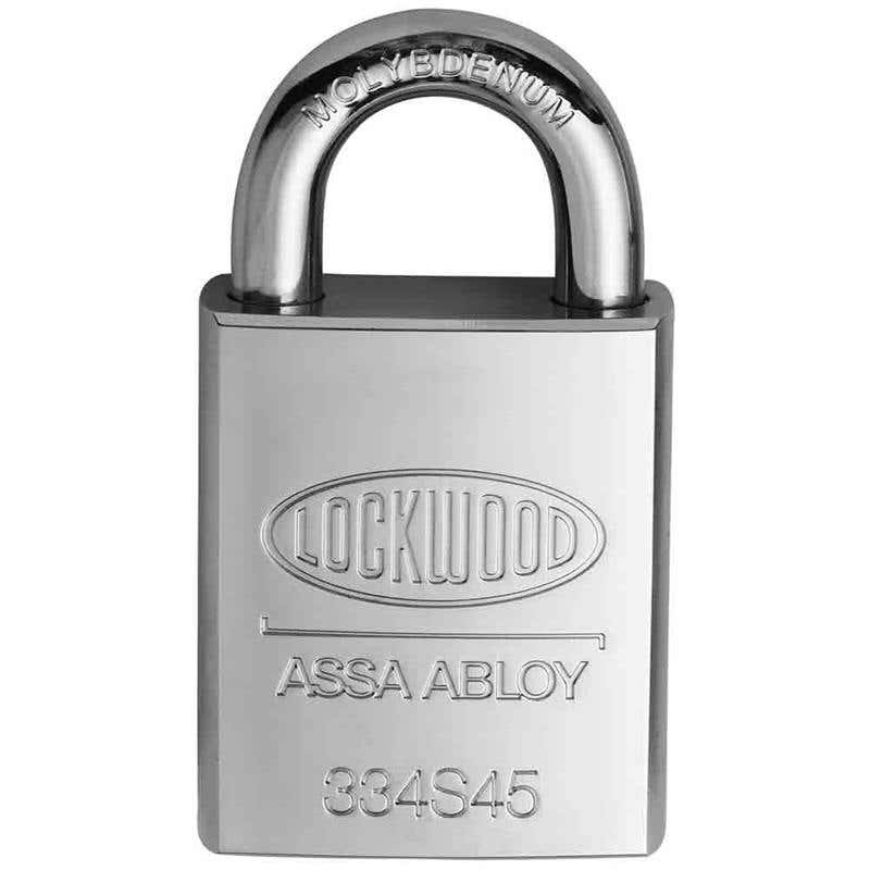 Padlock 334 High Security Steel Case 19mm Lockwood 60017994 334S45/519/5KD