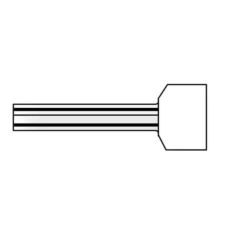 Ferrule Bootlace 2 x 0.75mm2 15 x 8 x 1.8 x 5 x 2.8mm Grey 60018252 BLPT075