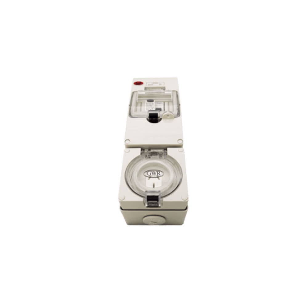 Powerpoint 1 Outlet 15A 250V 3 Flat Pin RCD Protected IP66 60019980 CO1PH15RCD